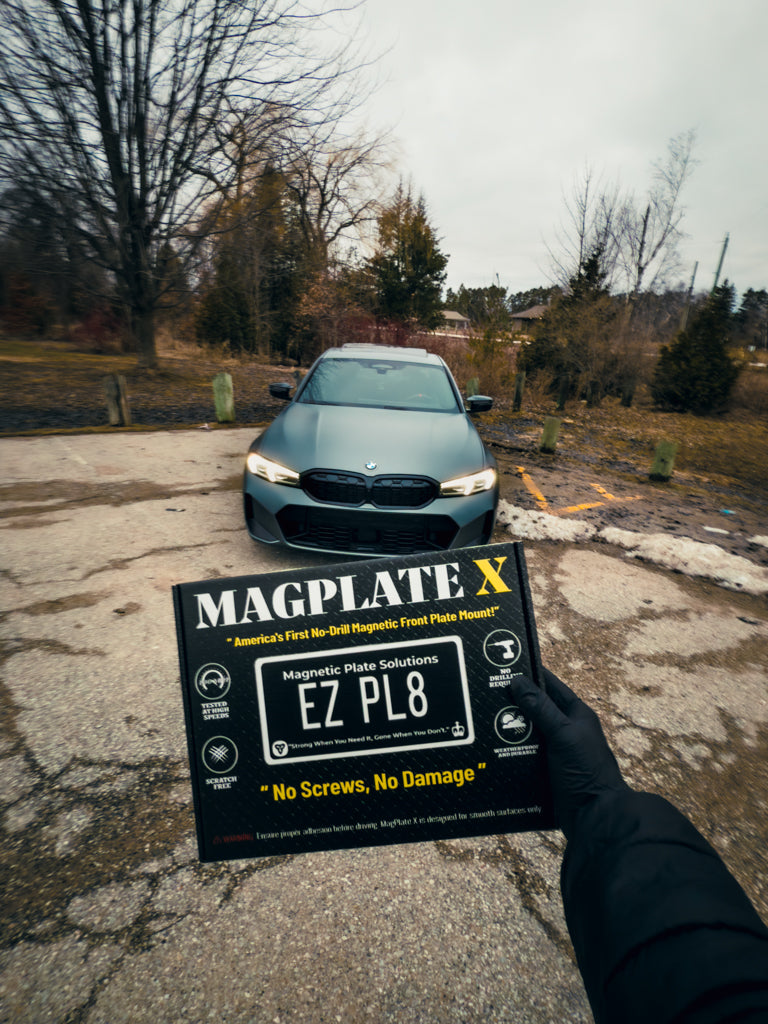 MagPlate X – Worlds First Quick Release Front License Plate Kit