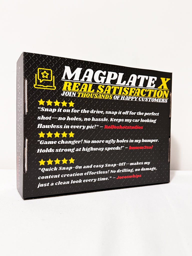 MagPlate X – Worlds First Quick Release Front License Plate Kit